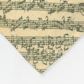 Couverture Polaire Manuscrit de musique de Bach Chaconne pour le (Coin)