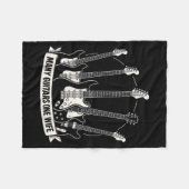 Couverture Polaire Many Guitars One Wife Funny Musician Guitarist Hum (Devant (Horizontal))