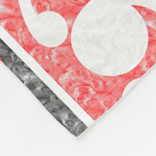 Couverture Polaire Maori Kowhaiwhai Motif marbré (Coin)