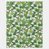Couverture Polaire Maple leaves on white (Devant)