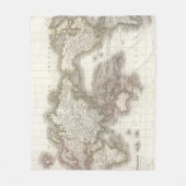 Couverture Polaire Mappemonde - carte de globe (Devant)