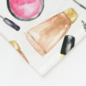 Couverture Polaire Maquillage Fille Chic Monogramme Joli Lashes Lipst (Coin)