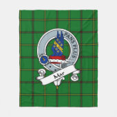Couverture Polaire Mar Tribe Clan Badge Tartan Plaid (Devant)
