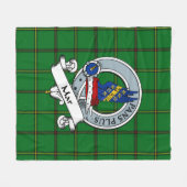 Couverture Polaire Mar Tribe Clan Badge Tartan Plaid (Devant (Horizontal))