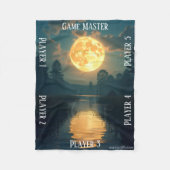 Couverture Polaire Marais au clair de lune Planche de jeu de rôle sur (Devant)