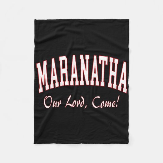 Couverture Polaire Maranatha Jesus Will Come - 1st Corinthians New Te (Devant)