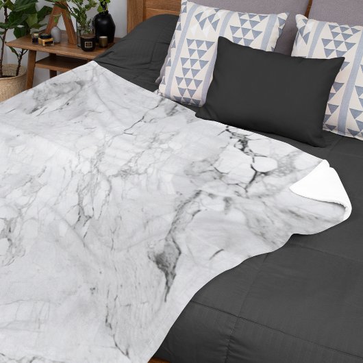 Couverture Polaire Marbre