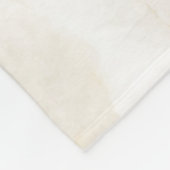 Couverture Polaire Marbre à Effet Doré avec Nom Personnalisé Moderne (Coin)