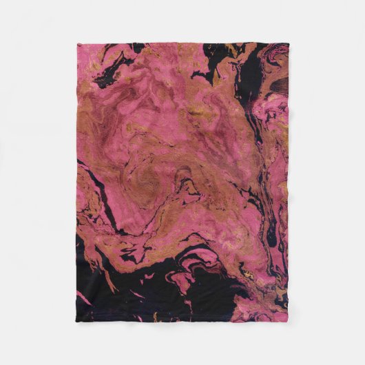 Couverture Polaire Marbre, aquarelle (Devant)