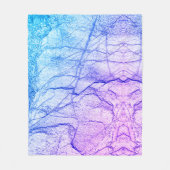 Couverture Polaire Marbre bicolore violet (Devant)