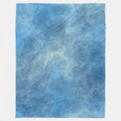 Couverture Polaire Marbre bleu Abstrait (Devant)