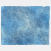 Couverture Polaire Marbre bleu Abstrait (Devant (Horizontal))