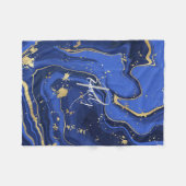Couverture Polaire Marbre d'agate blanc pourpre Nom Abstrait Monogram (Devant (Horizontal))