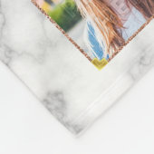 Couverture Polaire Marbre de blanc de collage de photo d'obtention (Coin)