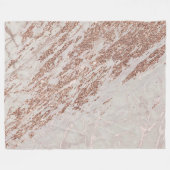 Couverture Polaire Marbre de luxe Parties scintillant rose rose pâle (Devant (Horizontal))