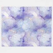 Couverture Polaire Marbre d'or pourpre (Devant (Horizontal))