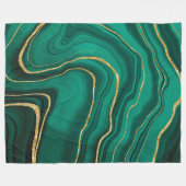 Couverture Polaire Marbre doré malachite (Devant (Horizontal))