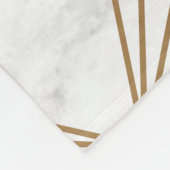 Couverture Polaire Marbre, la géométrie et or (Coin)
