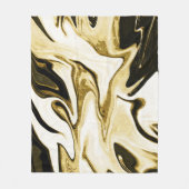 Couverture Polaire Marbre liquide rétro-numérique élégant Abstrait (Devant)