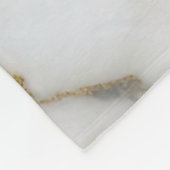 Couverture Polaire Marbre Luxe Noir Blanc Or (Coin)
