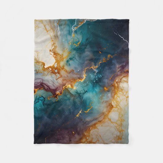 Couverture Polaire Marbre mystique (Devant)