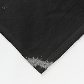 Couverture Polaire Marbre noir argenté tendance de luxe (Coin)