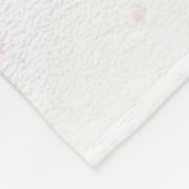 Couverture Polaire Marbre noir rose : main tirée (Coin)