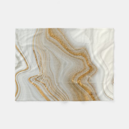 Couverture Polaire Marbre or  (Devant (Horizontal))