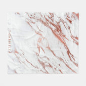 Couverture Polaire Marbre or rose (Devant (Horizontal))