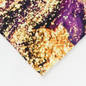 Couverture Polaire Marbre pourpre avec parties scintillant or (Coin)