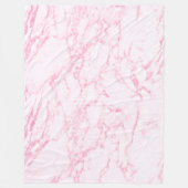 Couverture Polaire Marbre rose (Devant)