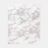 Couverture Polaire Marbre rose or rose Moderne Chic tendance (Devant)
