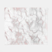 Couverture Polaire Marbre rose or rose Moderne Chic tendance (Devant (Horizontal))