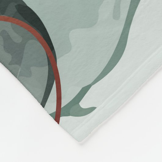 Couverture Polaire Marbre vert émeraude et or, Arrière - plan marbré (Coin)