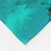 Couverture Polaire Marbre vert & Or : Texture luxueuse (Coin)