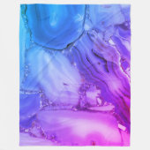 Couverture Polaire Marbre Violet Exotique (Devant)