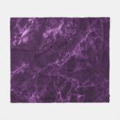 Couverture Polaire Marbre violet foncé : texture luxueuse. (Devant (Horizontal))