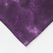 Couverture Polaire Marbre violet foncé : texture luxueuse. (Coin)