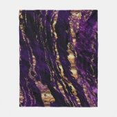 Couverture Polaire Marbre violet profond (Devant)