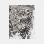 Couverture Polaire Marche de frères de léopard de neige (Devant)