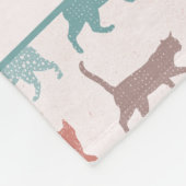 Couverture Polaire Marcher des chats avec un nom (Coin)