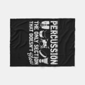 Couverture Polaire Marching Band Percussion For Percussionist Drummer (Devant (Horizontal))