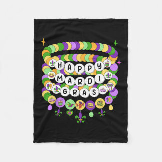 Couverture Polaire Mardi Gras Bracelet d'amitié Mardi Gras Beads Ki