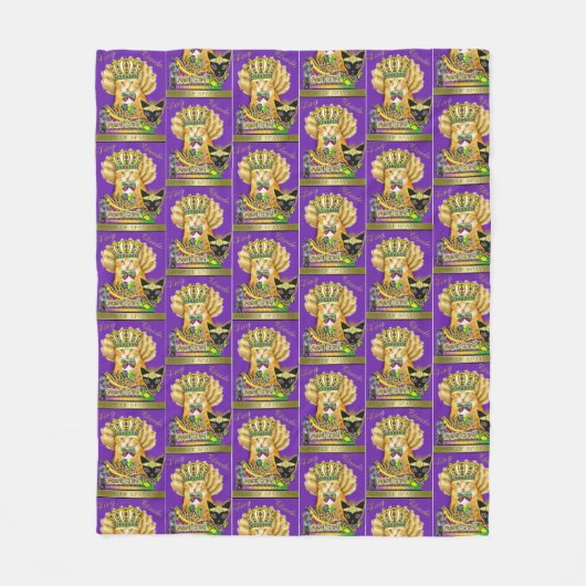 Couverture Polaire Mardi Gras Claude Throw (Devant)