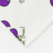 Couverture Polaire Mardi Gras Fleur De Lis Coloré (Coin)