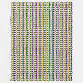 Couverture Polaire Mardi Gras Harlequin Motif diamant 2 (Devant)