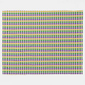 Couverture Polaire Mardi Gras Harlequin Motif diamant 2 (Devant (Horizontal))