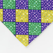 Couverture Polaire Mardi Gras Harlequin Motif du carnaval de Diamond (Coin)