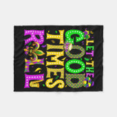 Couverture Polaire Mardi Gras Let The Good Times Roll Funny Carnival (Devant (Horizontal))
