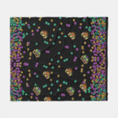 Couverture Polaire Mardi Gras Motif moderne (Devant (Horizontal))